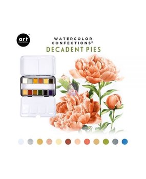 Art Philosophy Watercolor Confections Decadent Pies (584276)