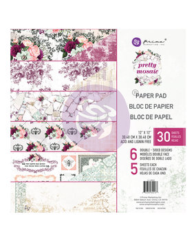 Prima Marketing Pretty Mosaic 12x12 Inch Paper Pad (642167) (DISCONTINUED)