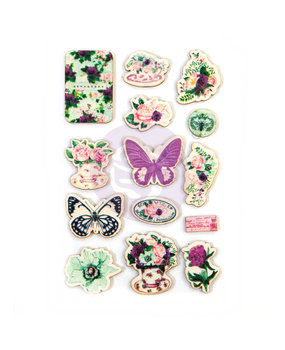 Prima Marketing Pretty Mosaic Wood Stickers (645274) (DISCONTINUED)