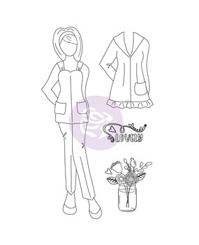 Prima Marketing Becky Cling Stamps (913007) (DISCONTINUED)