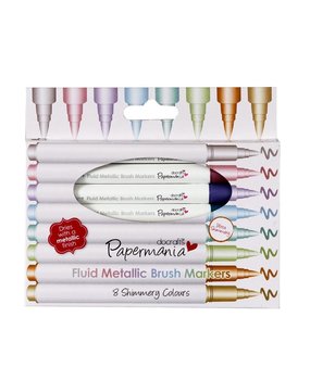 Papermania Fluid Metallic Brush Markers (8pcs) (PMA 8511008) Papermania Fluid Metallic Brush Markers (8pcs) (PMA 8511008)