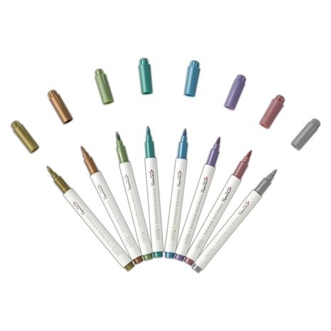 Papermania Fluid Metallic Brush Markers (8pcs) (PMA 8511008) Papermania Fluid Metallic Brush Markers (8pcs) (PMA 8511008)