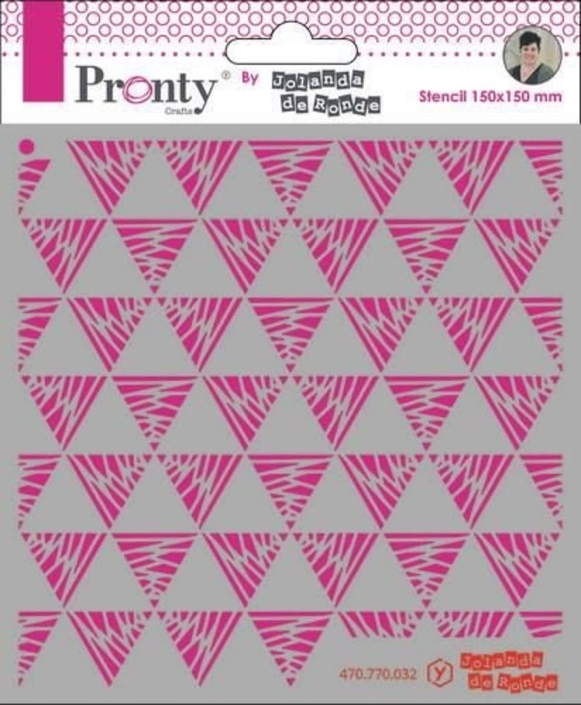 Pronty Crafts Triangles Pattern 6x6 Inch Stencil (470.770.032) (OUTLET) Pronty Crafts Triangles Pattern 6x6 Inch Stencil (470.770.032) (OUTLET)