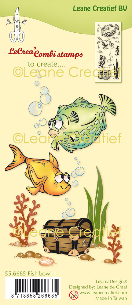 Leane Creatief Fish 1 Clear Stamps (55.6685) (OUTLET)