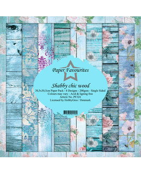 Paper Favourites Shabby Chic Wood 12x12 Inch Paper Pack (PF324) (DISCONTINUED)