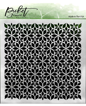 Picket Fence Studios Flowers Stencil (SC-161) (DISCONTINUED)