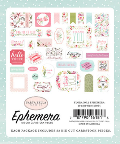 Carta Bella Flora No.3 Ephemera (CBF117024) (OUTLET) Carta Bella Flora No.3 Ephemera (CBF117024) (OUTLET)