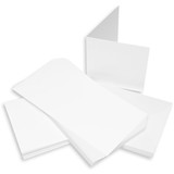Craft UK Cards & Envelopes 5x5 Inch White (CUK243)