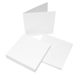 Craft UK Cards & Enveopes 6x6 Inch White (CUK599)