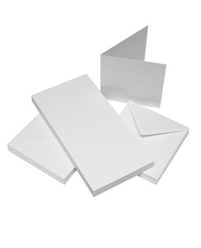 Craft UK Cards & Envelopes 4x4 Inch White (CUK996)