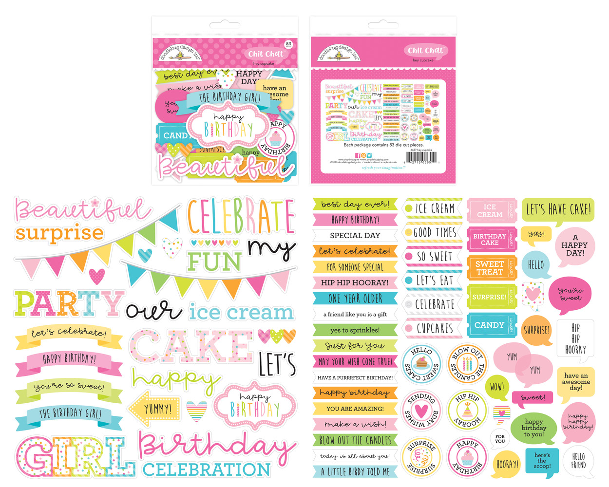 Doodlebug Design Hey Cupcake Chit Chat (6657) (OUTLET)