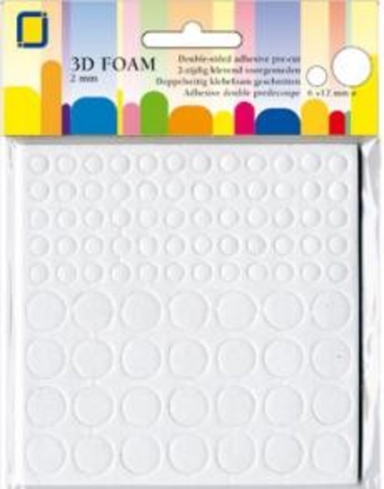 JEJE Produkt 3D Foam Round Ø 6 mm & Ø 12 mm x 2 mm (3.3122) JEJE Produkt 3D Foam Round Ø 6 mm & Ø 12 mm x 2 mm (3.3122)