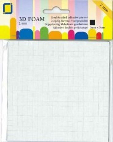 JEJE Produkt 3D Foam Black 5 mm x 5 mm x 2 mm (3.3142)