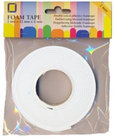 JEJE Produkt Foam Tape 2 m x 12 mm x 2 mm (3.3000) JEJE Produkt Foam Tape 2 m x 12 mm x 2 mm (3.3000)