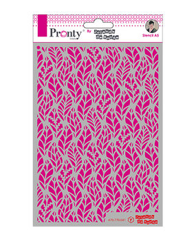 Pronty Crafts Pattern Leaves A5 Stencil (470.770.041) (DISCONTINUED)