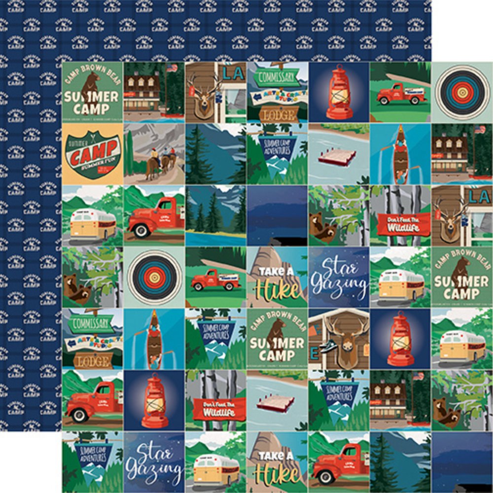 Carta Bella Summer Camp 6x6 Inch Paper Pad (CBSC119023) (OUTLET)