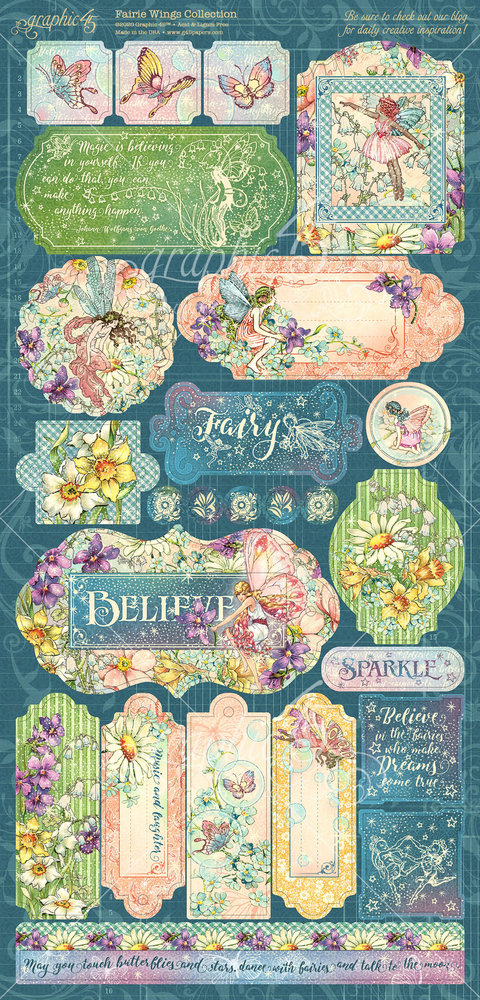Graphic 45 Fairie Wings Stickers (4502086) (OUTLET)