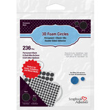 Scrapbook Adhesives 3D Foam Circles Black Mix (236pcs) (01227) (DISCONTINUED)
