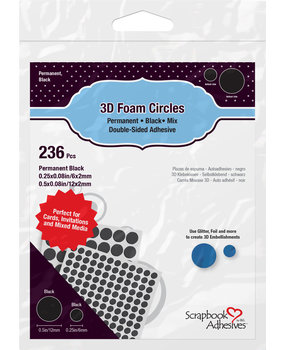 Scrapbook Adhesives 3D Foam Circles Black Mix (236pcs) (01227) (DISCONTINUED) Scrapbook Adhesives 3D Foam Circles Black Mix (236pcs) (01227) (DISCONTINUED)
