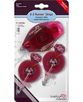 Scrapbook Adhesives E-Z Runner Permanent Strips Refillable Value Pack (01231)