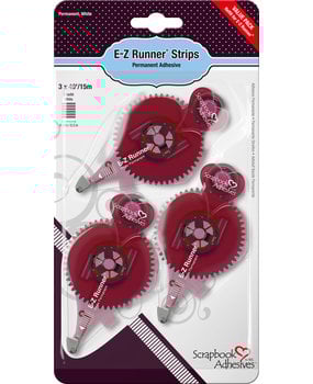 Scrapbook Adhesives E-Z Runner Strips Refill Value Pack (3pcs) (01232)