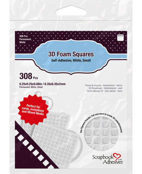 Scrapbook Adhesives 3D Foam Squares White Small (308pcs) (01612) Scrapbook Adhesives 3D Foam Squares White Small (308pcs) (01612)
