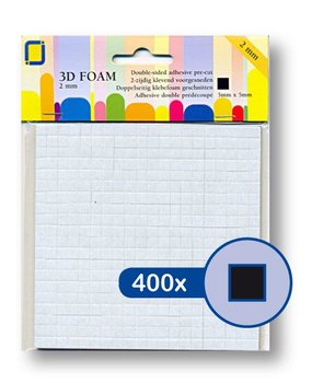 JEJE Produkt 3D Foam Black 5 mm x 5 mm x 2 mm (3.3142)