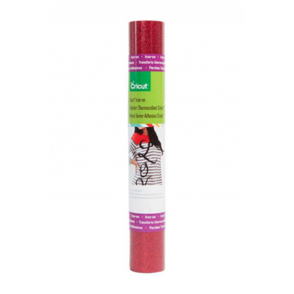 Cricut Glitter Iron-On Red (2007683) (DISCONTINUED) Cricut Glitter Iron-On Red (2007683) (DISCONTINUED)