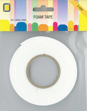JEJE Produkt Foam Tape 2 m x 12 mm x 2 mm (3.3000) JEJE Produkt Foam Tape 2 m x 12 mm x 2 mm (3.3000)