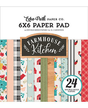Echo Park Farmhouse Kitchen 6x6 Inch Paper Pad (FK216023) (DISCONTINUED) Echo Park Farmhouse Kitchen 6x6 Inch Paper Pad (FK216023) (DISCONTINUED)