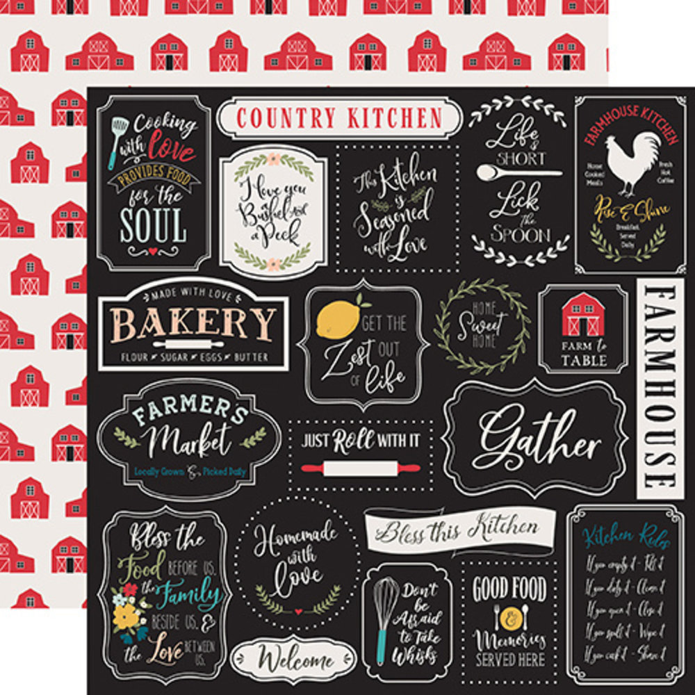 Echo Park Farmhouse Kitchen 6x6 Inch Paper Pad (FK216023) (DISCONTINUED) Echo Park Farmhouse Kitchen 6x6 Inch Paper Pad (FK216023) (DISCONTINUED)
