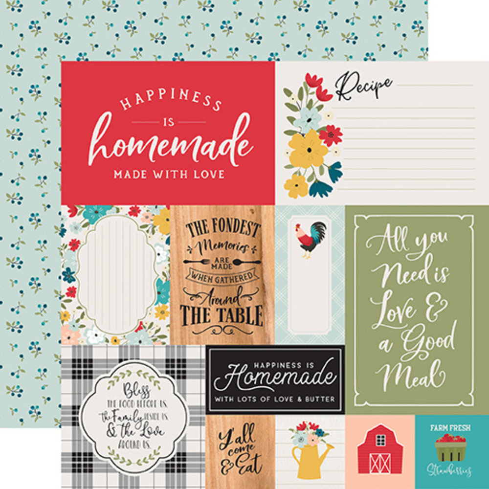 Echo Park Farmhouse Kitchen 6x6 Inch Paper Pad (FK216023) (DISCONTINUED) Echo Park Farmhouse Kitchen 6x6 Inch Paper Pad (FK216023) (DISCONTINUED)