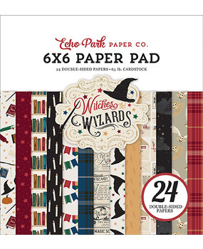 Echo Park Witches & Wizards 6x6 Inch Paper Pad (WAW217023) (DISCONTINUED) Echo Park Witches & Wizards 6x6 Inch Paper Pad (WAW217023) (DISCONTINUED)