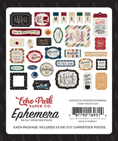Echo Park Witches & Wizards Ephemera (WAW217024) (OUTLET)