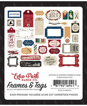 Echo Park Witches & Wizards Frames & Tags (WAW217025) (DISCONTINUED)