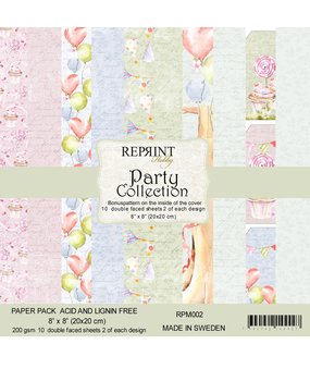 Reprint Party 8x8 Inch Paper Pack (RPM002) (DISCONTINUED) Reprint Party 8x8 Inch Paper Pack (RPM002) (DISCONTINUED)