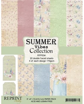 Reprint Summer Vibes 6x6 Inch Paper Pack (RPP034) (DISCONTINUED)