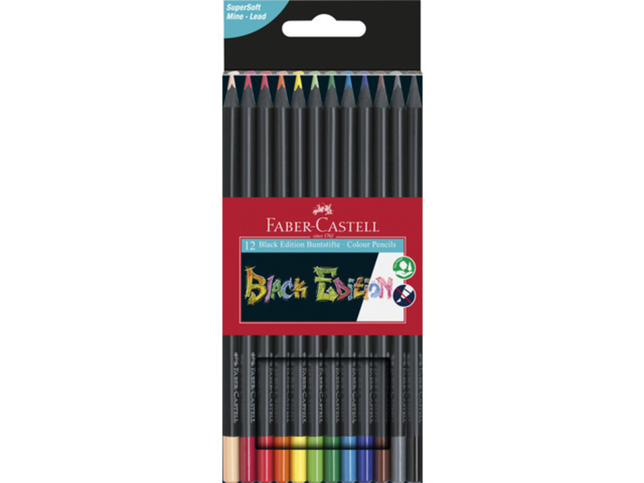 Faber Castell Black Edition Colour Pencils (12pcs) (FC-116412)
