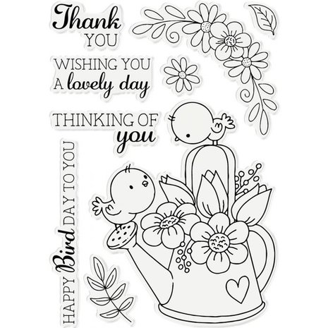 Gemini Birds & Bloom Stamp & Die (GEM-STD-CHRBLO) (OUTLET)