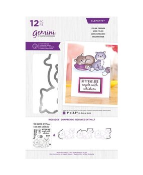 Gemini Feline Friends Stamp & Die (GEM-STD-CHRFEL) (DISCONTINUED)
