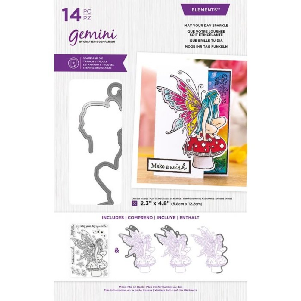 Gemini May Your Day Sparkle Stamp & Die (GEM-STD-CHRSPA) (DISCONTINUED)