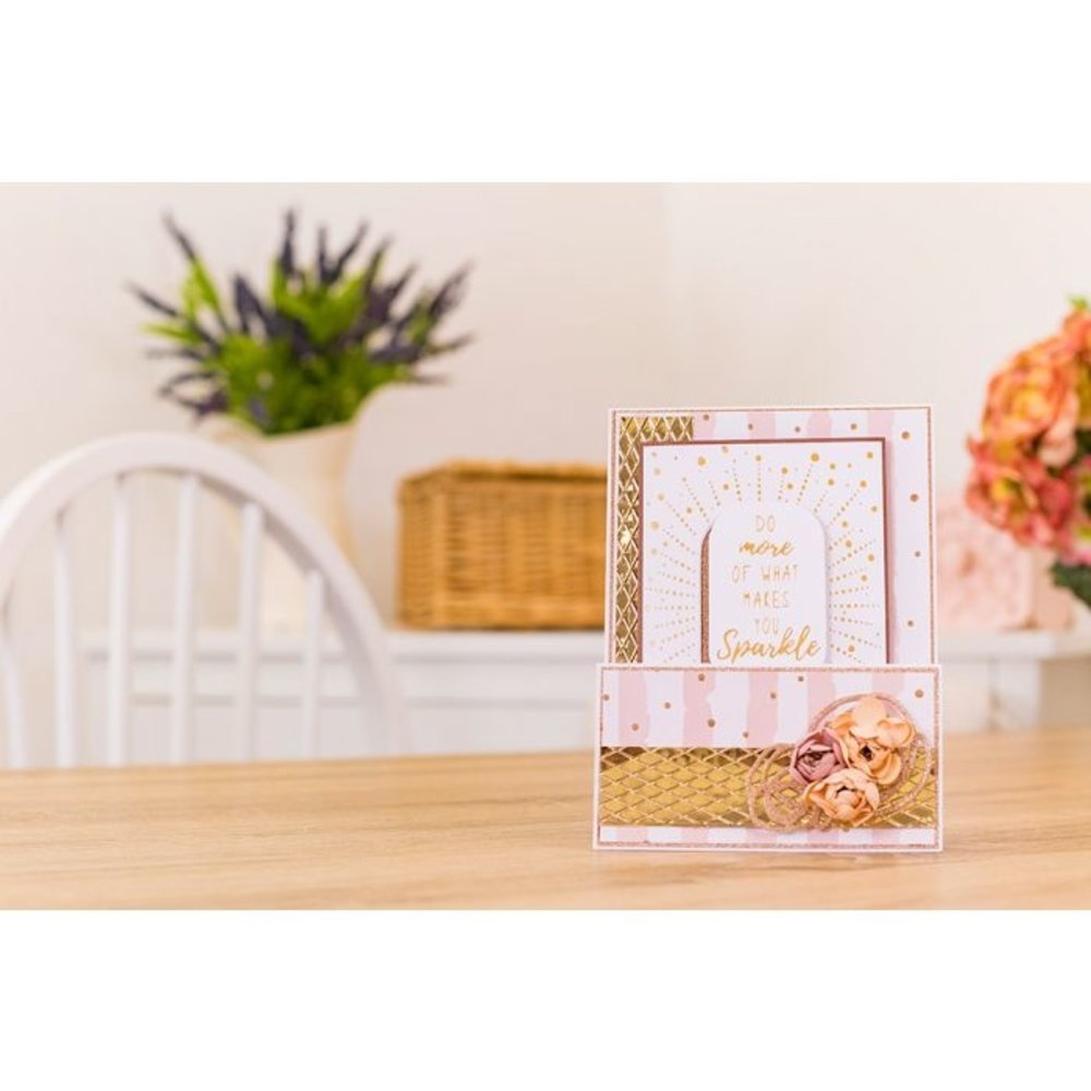 Crafter's Companion Rose Gold Foil Stamp 'N' Cut Die Sparkle Frame (S-RG-FSC-SPFR) (OUTLET) Crafter's Companion Rose Gold Foil Stamp 'N' Cut Die Sparkle Frame (S-RG-FSC-SPFR) (OUTLET)