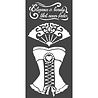 Stamperia Thick Stencil 12x25cm Corset (KSTDL39) (OUTLET)