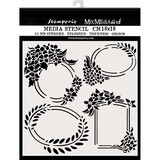 Stamperia Thick Stencil 18x18cm Labels (KSTDQ45) (OUTLET)