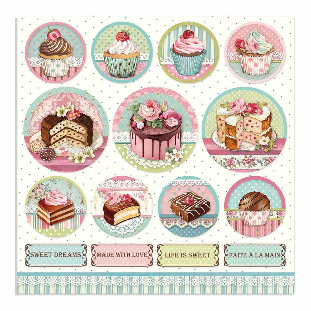 Stamperia Sweety Mini Cake Rounds (10pcs) (SBB737) (DISCONTINUED) Stamperia Sweety Mini Cake Rounds (10pcs) (SBB737) (DISCONTINUED)