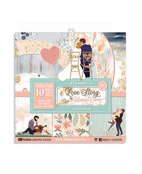 Stamperia Love Story 8x8 Inch Paper Pack (SBBS22) (DISCONTINUED)