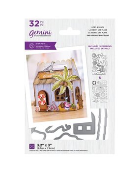 Gemini Life’s a Beach Stamp & Die (GEM-STD-LAB) (DISCONTINUED)