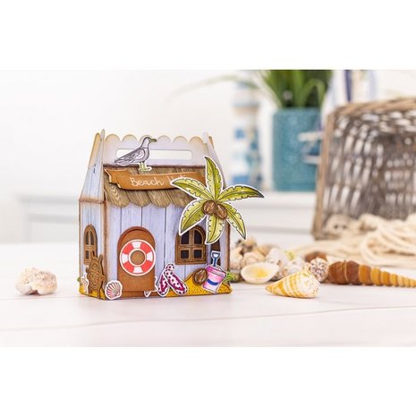 Gemini Life’s a Beach Stamp & Die (GEM-STD-LAB) (OUTLET)