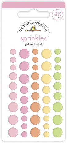 Doodlebug Design Baby Girl Assortment Sprinkles (45pcs) (6754) (DISCONTINUED) Doodlebug Design Baby Girl Assortment Sprinkles (45pcs) (6754) (DISCONTINUED)