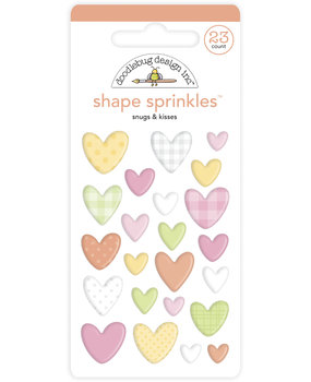 Doodlebug Design Snugs & Kisses Shape Sprinkles (23pcs) (6757) (DISCONTINUED)